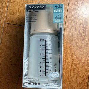Suavinex Zero Zero Anti Colic Baby Bottle 9oz 270ml Silicone Nipple Breastfeed
